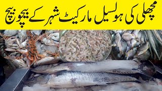 fish wholesale market in Karachi  Biggest Fish Market in Karachi Pakistan  machhi market Sea Food [upl. by Eiroj61]