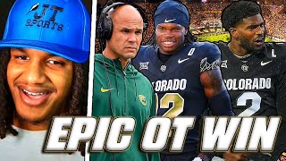 JT Reacts To Colorados DRAMATIC Comeback Over Baylor  CFB Week 4 [upl. by Llebasi]