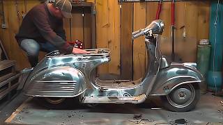 Man Restores 40YearsOld Abandoned Motorcycle Back to New  Start to Finish by restorwerke [upl. by Nrubyar433]