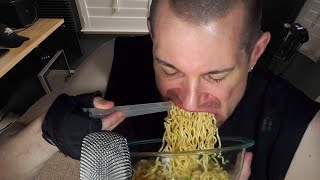 ASMR Eating 30 Packs of Ramen Noodles [upl. by Linad262]