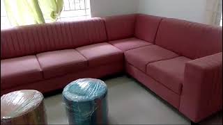 corner sofa set 7 seater customise customer requirement [upl. by Hummel]