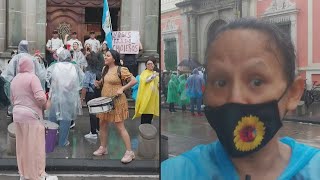 Protesta en Guatemala tras anuncio de revisión del resultado de elecciones impugnadas  AFP [upl. by Kcirre]