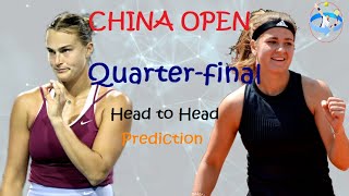 Aryna Sabalenka vs Karolína Muchová  2024 China OpenWTA 1000 Quarterfinal Match Preview [upl. by Quinlan]