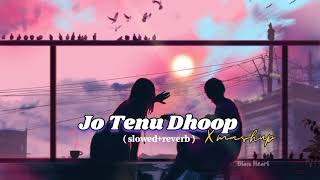 Jo Tenu Dhoop  X love mashup  slowedreverb  blackheartv3 lyrics mixlyrics love [upl. by Klarrisa]