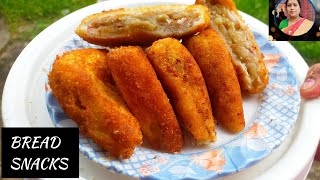 CRISPY BREAD POTATO SNACKS RECIPE Bread snacks recipe youtube youtubevideo cooking [upl. by Vladimir783]