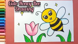 Cute Honey Bee drawing [upl. by Erusaert]