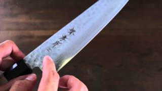 Sakai Takayuki 45 Layerd Damascus Swedish steel Gyuto knife [upl. by Aholah]