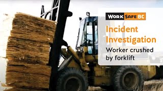 Forklift Tips Over Crushing Operator [upl. by Hootman]