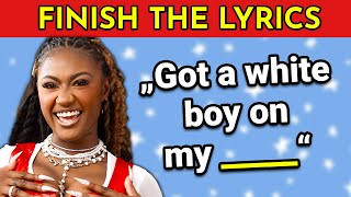 FINISH THE LYRICS  25 Most Popular Songs 2023 🎵  Music Quiz [upl. by Ekyt]