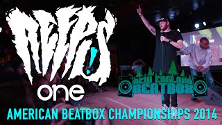 REEPS ONE  AMERICAN BEATBOX CHAMPIONSHIPS 2014  WEBSTER HALL NEW YORK  CROWD PERSPECTIVE [upl. by Einamrej]