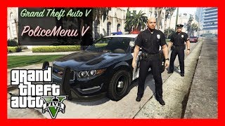 Grand Theft Auto V PC Modding Police Mod Menu 13 [upl. by Danell]