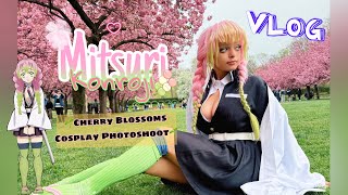 🌱Demon Slayer cosplay in public Cherry Blossoms Mitsuri cosplay photoshoot🌸 🍡🌱 [upl. by Ydnam]