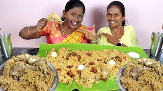 அரச்சி விட்ட சிக்கன் பிரயாணி Sunday ஸ்பெஷல் Chicken Biryani And Chicken 65 Wth Egg in Tamil Foodies [upl. by Davie]