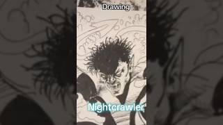 Drawing Nightcrawler drawing nightcrawler nightcrawlerart comicbookart timelapseart [upl. by Mastic]