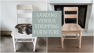 How to Strip Furniture  Sanding vs Stripping [upl. by Caniff]