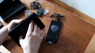 Techview VLog BlackBerry KeyOne Black Edition Unboxing [upl. by Ramilahs]