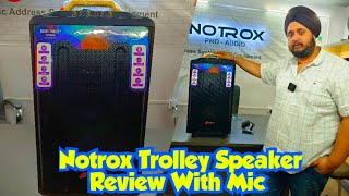 Notrox Pro Audio Trolley Speaker Review amp Testing  Portable Sound System [upl. by Glenn289]