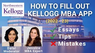 How to Fill Out Kellogg MBA Application  Application Walkthrough amp LastMinute Application Tips [upl. by Junna]