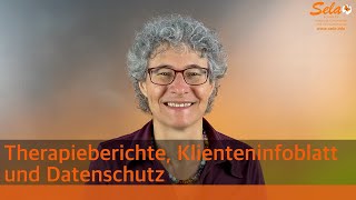 Therapieberichte Klienteninfoblatt und Datenschutz mit Paola Giannini Sidler OK [upl. by Ellac]