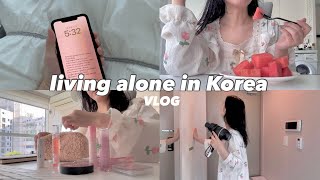 5AM slow morning routine  Living alone in Korea VLOG  korean skincare routine typical office day [upl. by Angus]