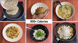 5 Really Easy Meal Options for Weight Gain  Bulking   800 Calories  🇮🇳 [upl. by Arny]