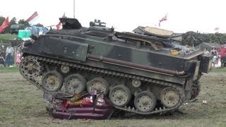 FV432 Tanks Crushing Car  but car fights Back [upl. by Enia492]