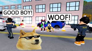 My K9 DOG ALMOST KILLS SOMEONE erlc emergency response liberty county roblox [upl. by Ecadnak553]