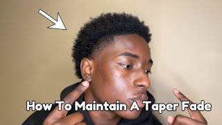 How To Maintain A Taper Fade Haircut [upl. by Alburg]