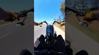 Custom Harley Streetbob  stage 2 and Bassani sweepers  ride it like you stole it [upl. by Iadam]