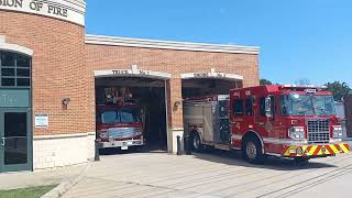 Edison Div Of Fire Engine 4 Returning to Quarters [upl. by Anirdnaxela608]