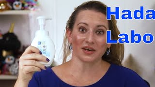 Hada Labo Skincare Gokujyun Hyaluronic Acid Face Foam Cleanser Review amp How to Use [upl. by Michaella]