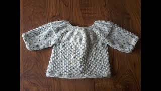 Tuto tricot  tricoter une brassière bébé graine dorme [upl. by Kora433]