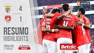 Resumo Benfica 41 Santa Clara Liga 2425 5 [upl. by Palocz]