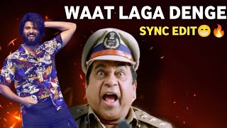 Waat Laga Denge Telugu Song Funny Edit😂🔥 Liger Hyderabad Hawaaa WaatLagaDenge VijayDevarakonda [upl. by Ramgad]