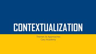 Introduction to Contextualization [upl. by Einna498]