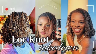 Loc Knot Bob Twist Out  Your Next Short Loc Style [upl. by Ladd]