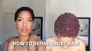 QUICK AND EASY SHORT NATURAL HAIR STYLE IN 30 MINTUES USING A DENMAN BRUSH [upl. by Yriek]