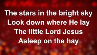 Away In A Manger Cradle Song Piano  Worship Lyric Videos Preview [upl. by Sidonnie740]