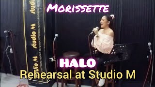 MORISSETTE  HALO Rehearsal Session at Studio M BEST QUALITY 60FPS [upl. by Tolkan102]