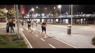 Bilbao Night Marathon 2024 A su paso por Botica Vieja [upl. by Lindgren]