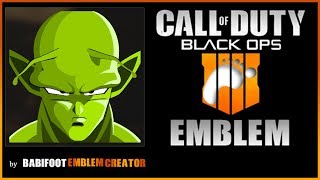 BO4 Emblem Tutorial  DBZ Piccolo [upl. by Ihsar267]