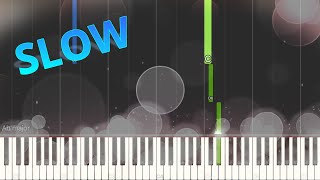 Faccetta Nera  SLOW Piano Tutorial [upl. by Korman]