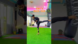 Basic kick to advance kickDay 5 back kick youtube shortvideo viral kicks youtubeshorts new [upl. by Znerol]