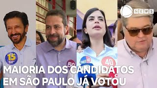 Maioria dos candidatos em São Paulo já votou [upl. by Ruiz922]