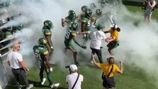 Baylor Football Entrance Homecoming Game Oklahoma State a game 2024 [upl. by Keenan]