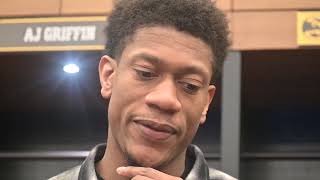 Atlanta Hawks’ DeAndre Hunter Following Win Over Pistons [upl. by Airasor786]