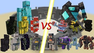 Extra Golemss Golem vs Golemanias Golem Minecraft mob battle [upl. by Lavelle]