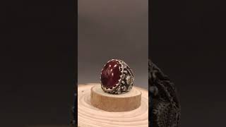 950 Silver Ring inlaid With Agate Stone One Of the Most Beautiful Gemstones 0795420128 [upl. by Altaf]