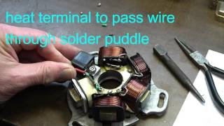 SLUK  Lambretta Vespa ignition stator plate rebuild  Scootronics [upl. by Rehnberg]