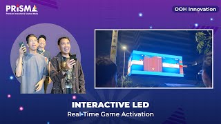 Interactive LED RealTime Game Activation  Prisma Advertising Innovation [upl. by Heer]